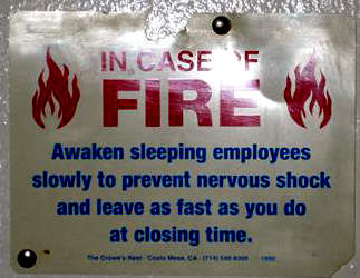 In Case of Fire